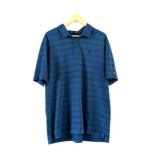 TravisMathew Texas Longhorns Blue Golf Club Polo Shirt Mens XXL NCAA Performance